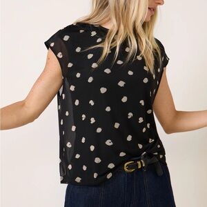 Evereve Oakley Mesh Top M black